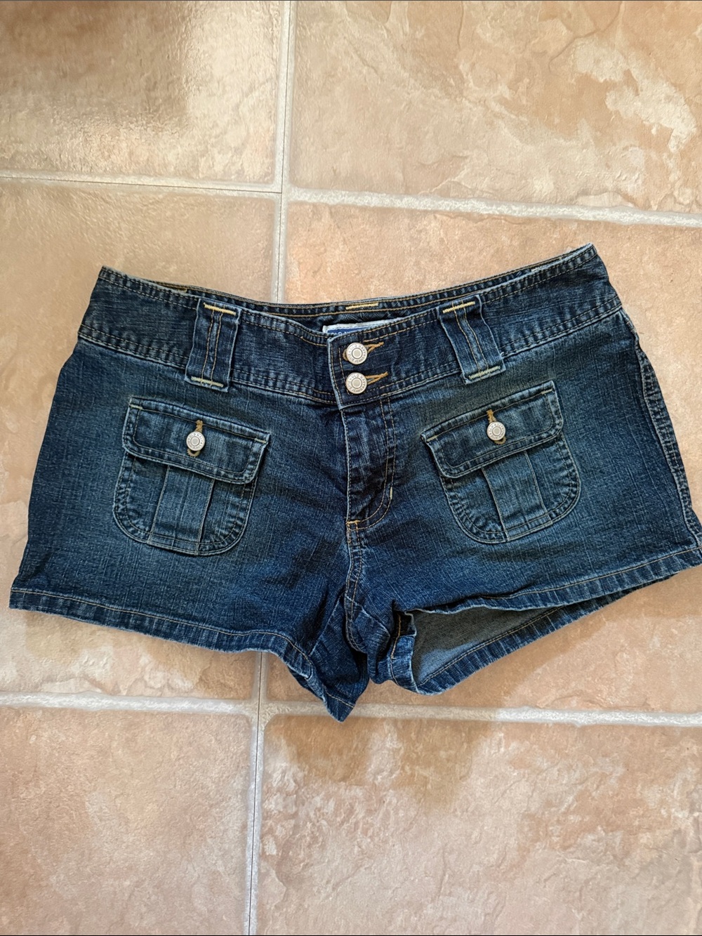 Old Navy Ultra Low Waist Denim Shorts size 8